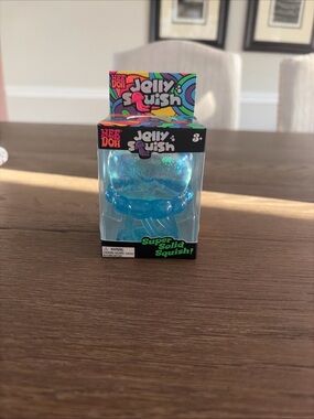 Authentic NeeDoh Jellyfish Fidget Toy Sensory Stress Squishy Blue